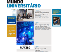 Tablet Screenshot of mundouniversitario.pt